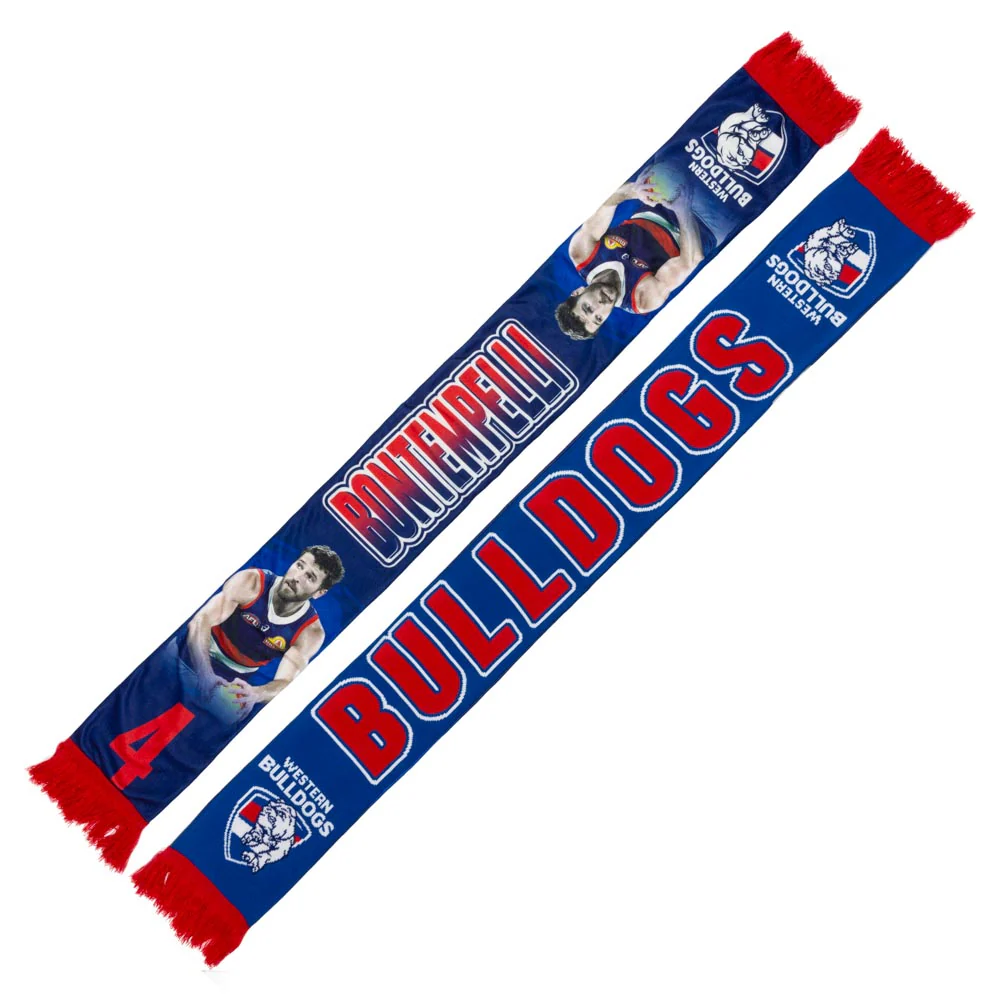 Western Bulldogs Player Scarf - Marcus Bontempelli - Image 2