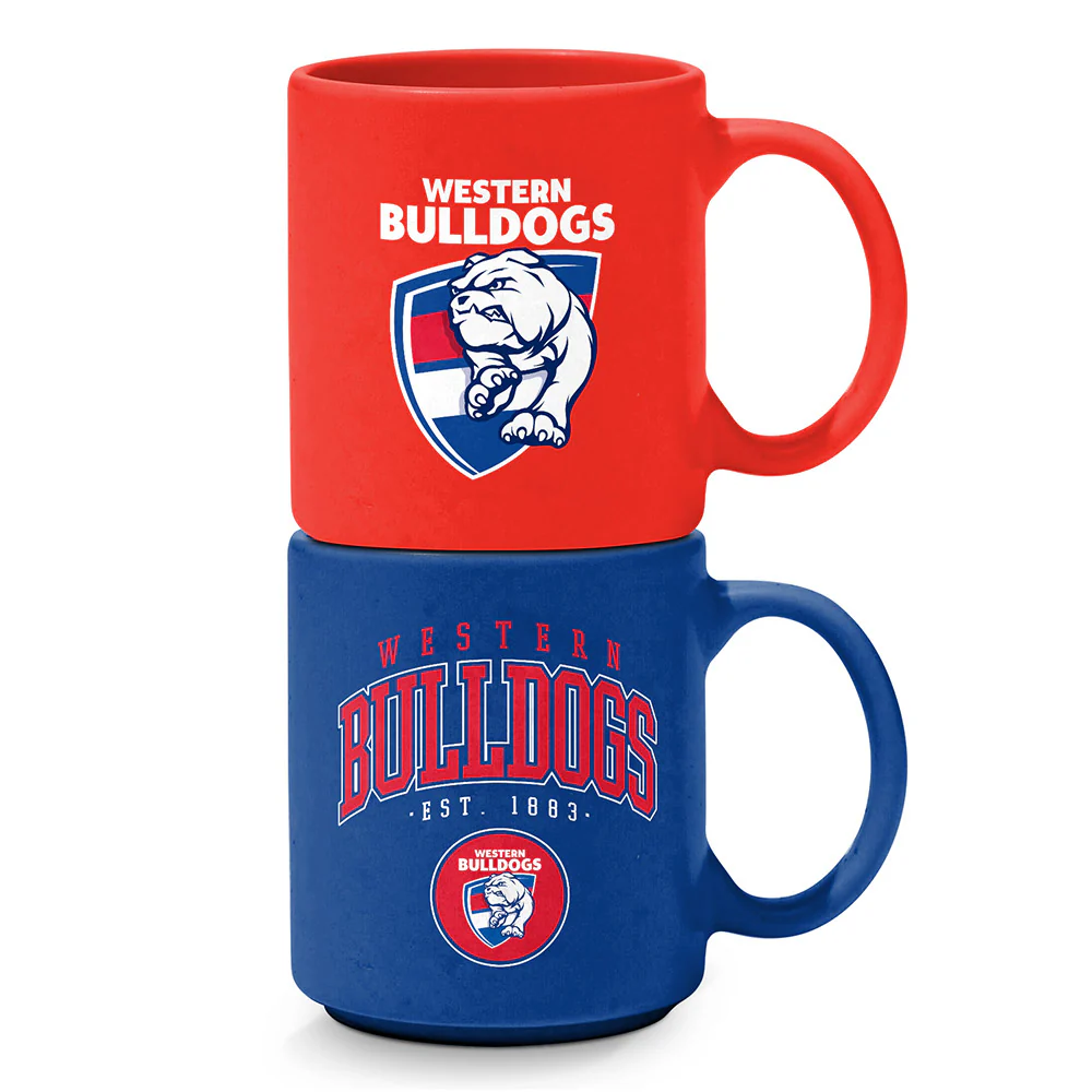 Western Bulldogs Stackable Ceramic Mugs