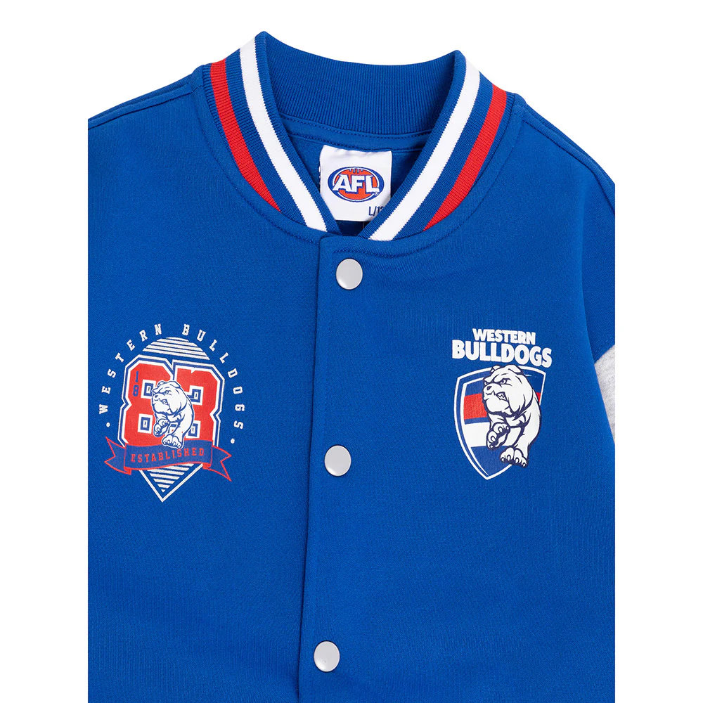 Western Bullldogs Youth Varsity Fleece Jacket - Image 3
