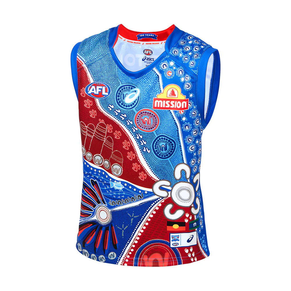 Western Bulldogs 2025 Authentic Youth Indigenous Guernsey
