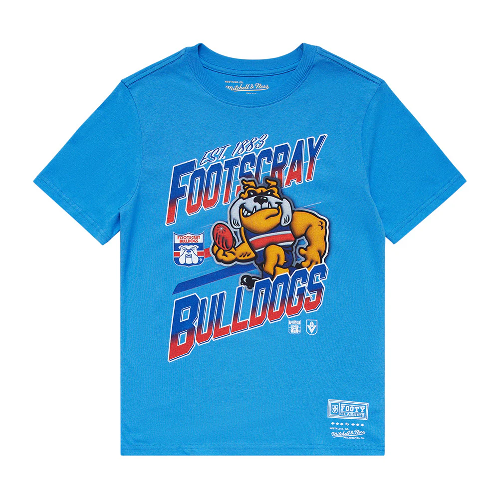 Western Bulldogs Mitchell & Ness Mascot Character Youth Tee