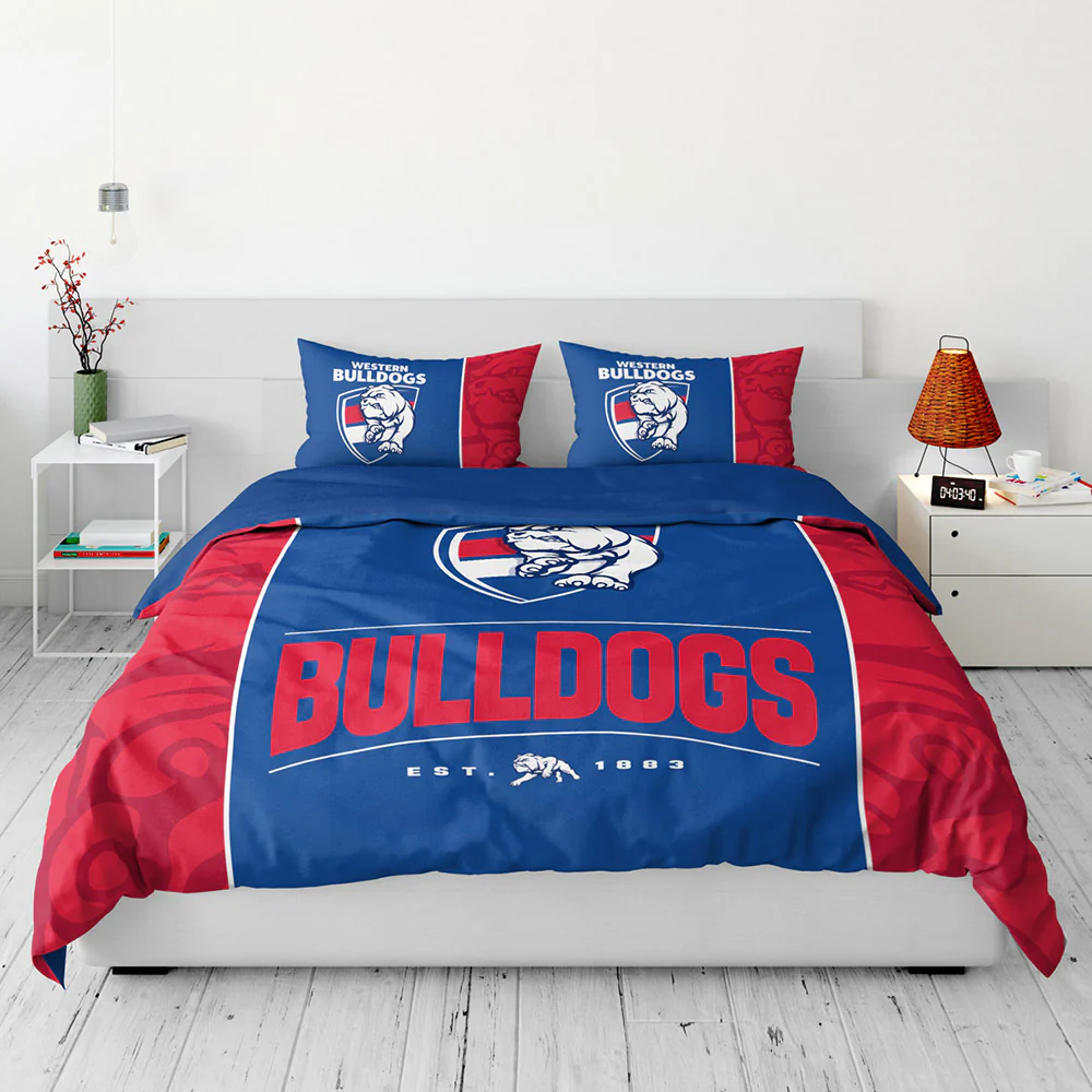 Western Bulldogs Queen Quilt Cover Set