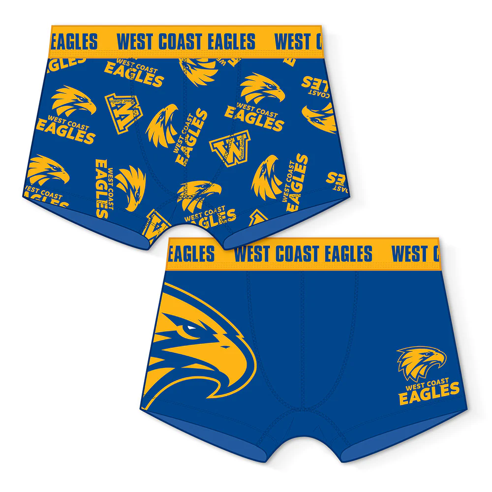 West Coast Eagles Mens Trunks - 2 Pack