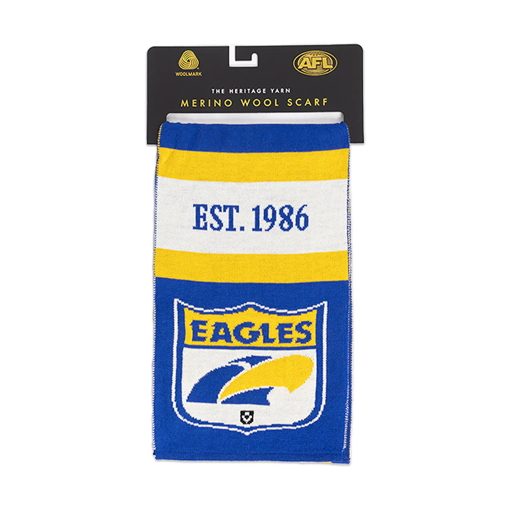 West Coast Eagles Throwback Merino Wool Scarf
