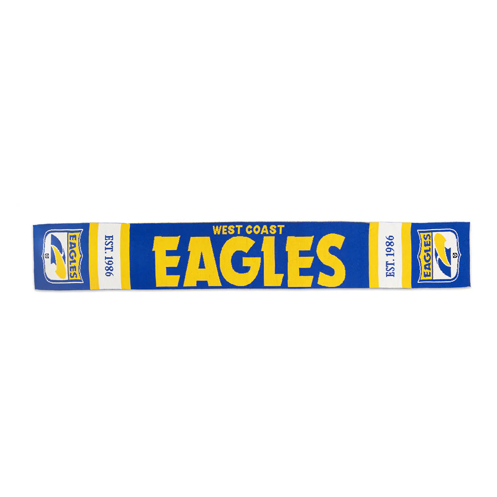 West Coast Eagles Throwback Merino Wool Scarf - Image 3