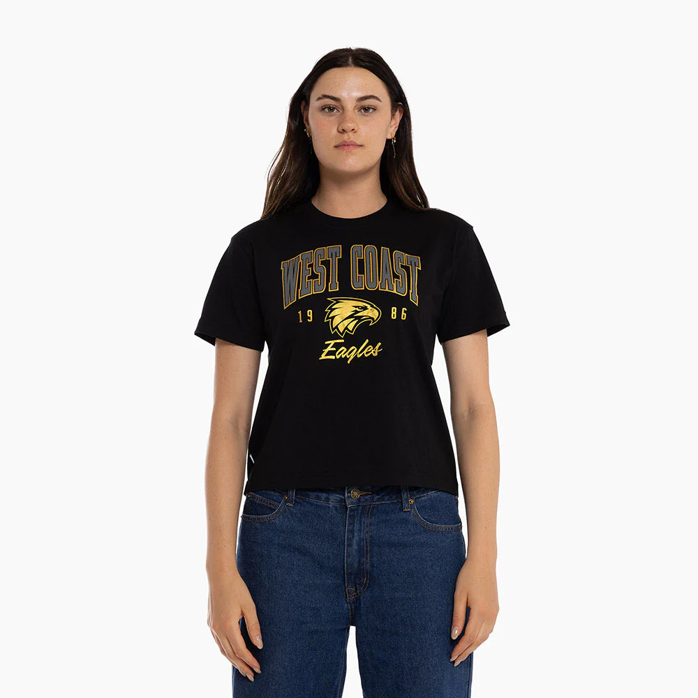 West Coast Eagles Womens Printed Pop Tee