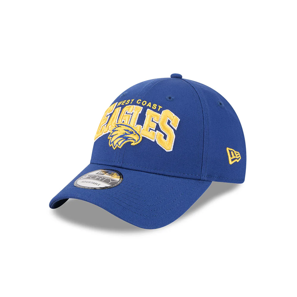 West Coast Eagles 9forty Cs Logo Arch Cap