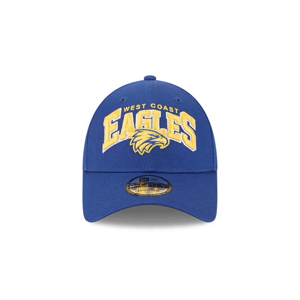 West Coast Eagles 9forty Cs Logo Arch Cap - Image 3