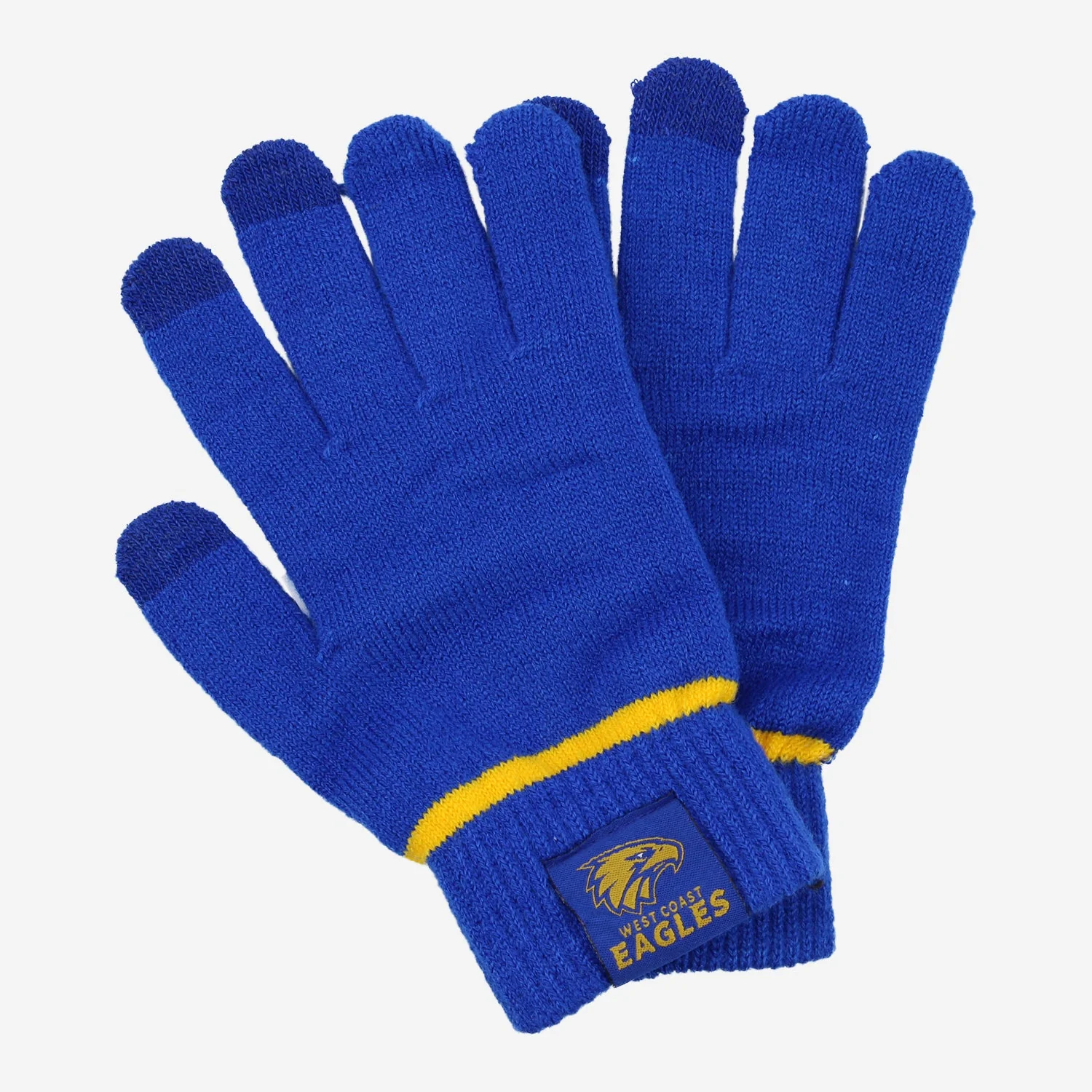 West Coast Eagles Touchscreen Knitted Gloves