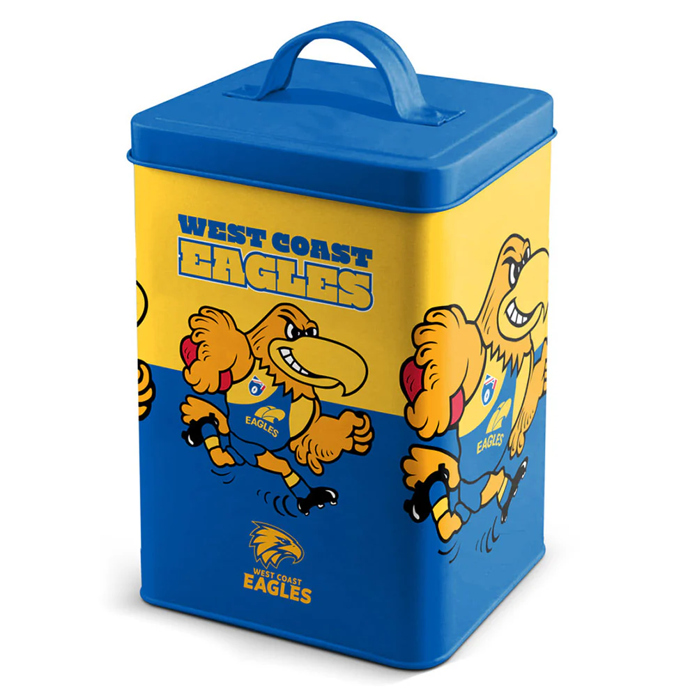 West Coast Eagles Retro Mascot Cookie Tin - Image 2