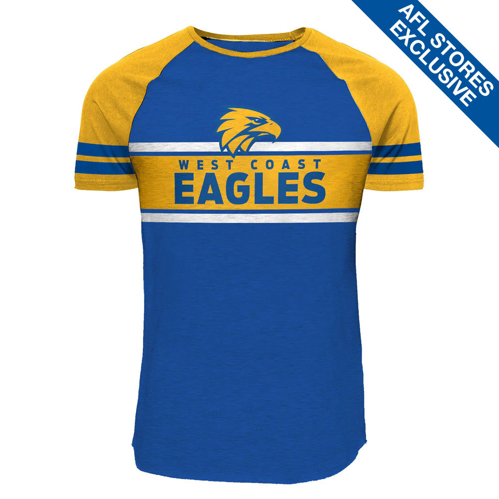 West Coast Eagles Kids Raglan Tee