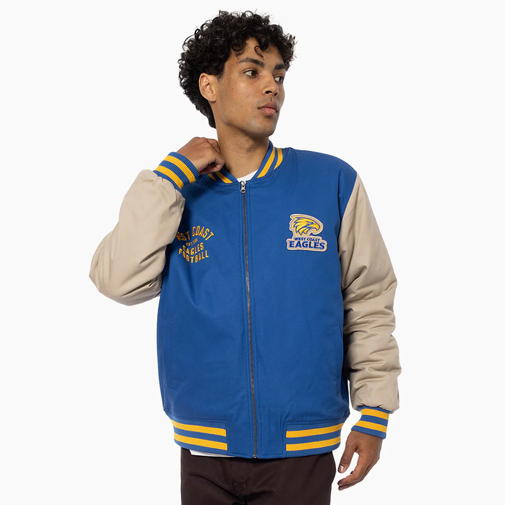 West Coast Eagles Adult Lock Up Jacket