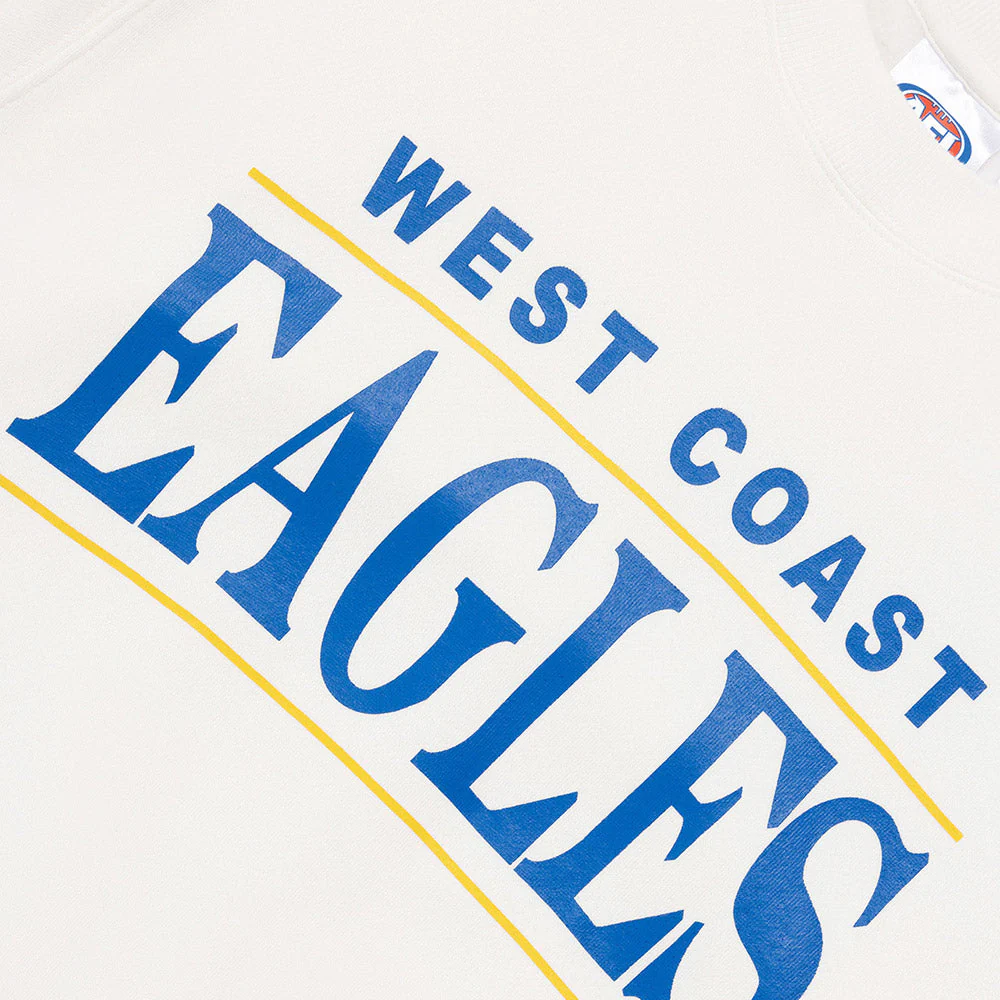 West Coast Eagles Womens Stripe Sleeve Crew - Image 7