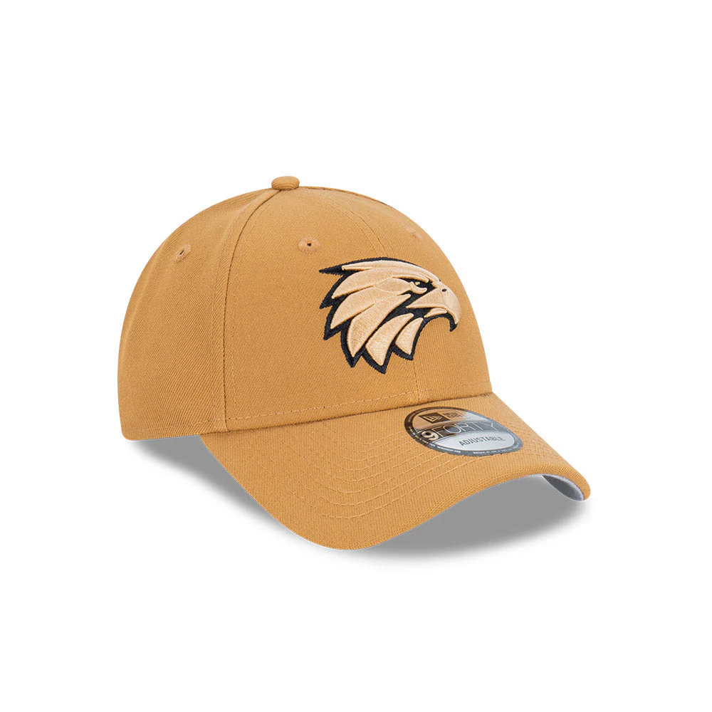 West Coast Eagles New Era Wheat 9forty Cap - Image 6