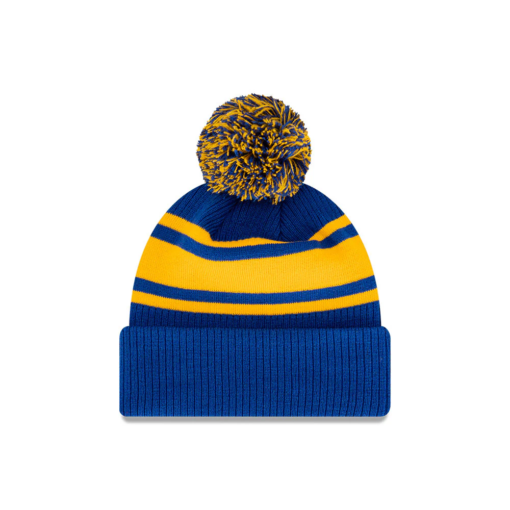 West Coast Eagles New Era Stripe Knitted Beanie - Image 2