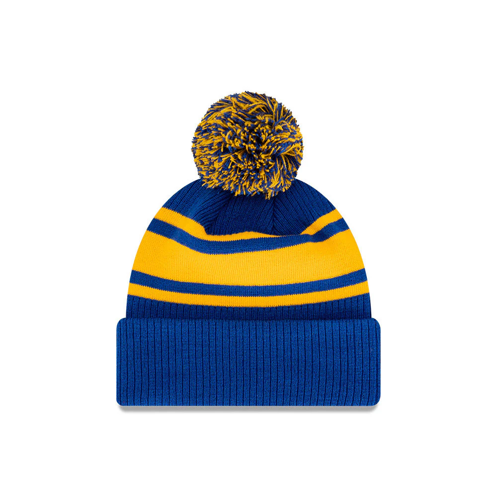 West Coast Eagles New Era Stripe Knitted Beanie - Image 4