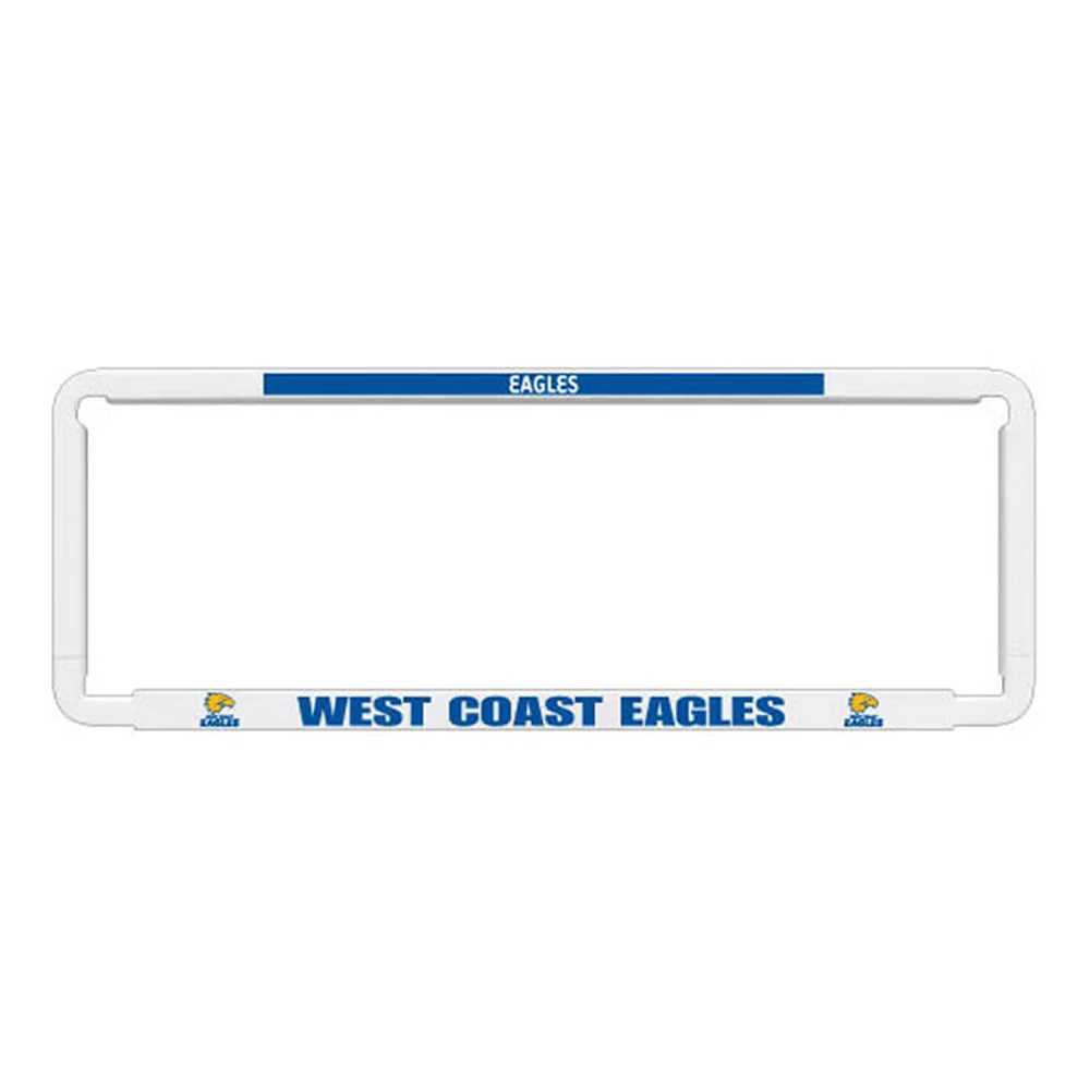 West Coast Eagles Number Plate Frame