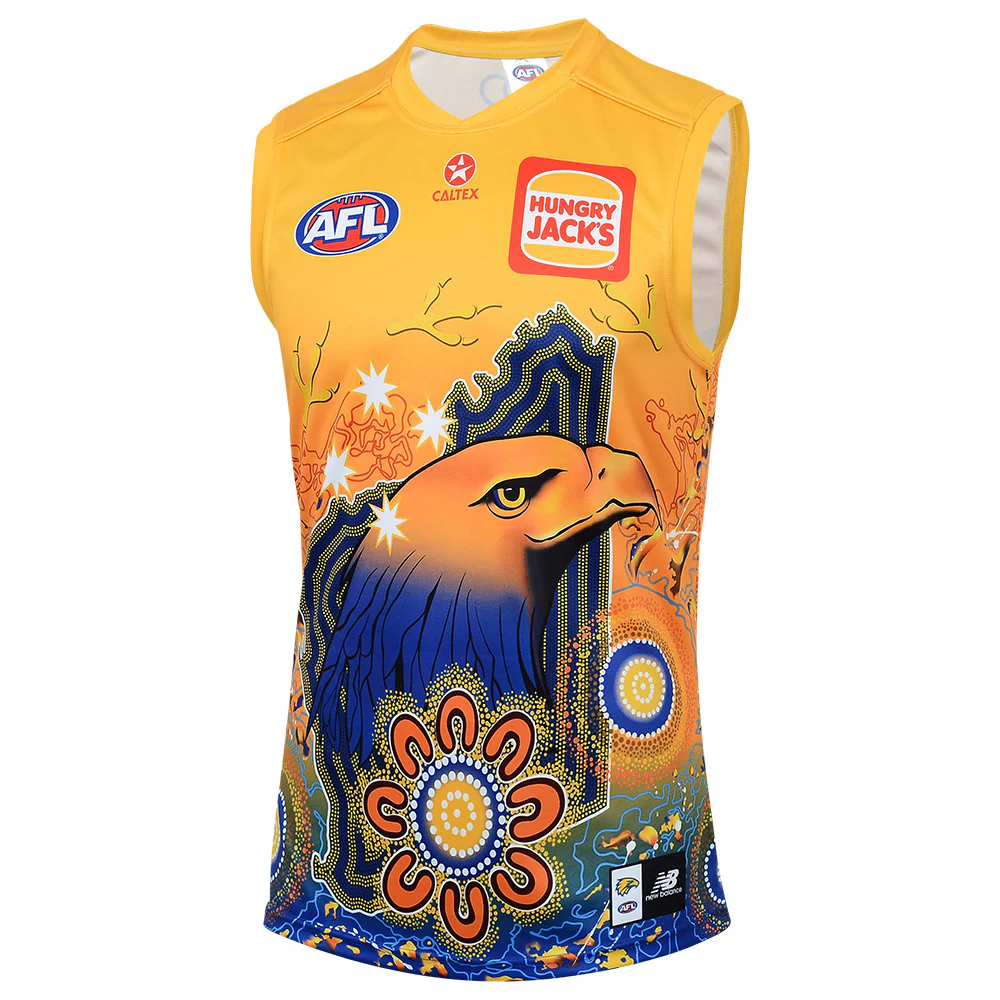West Coast Eagle 2024 Authentic Mens Indigenous Guernsey - Image 6