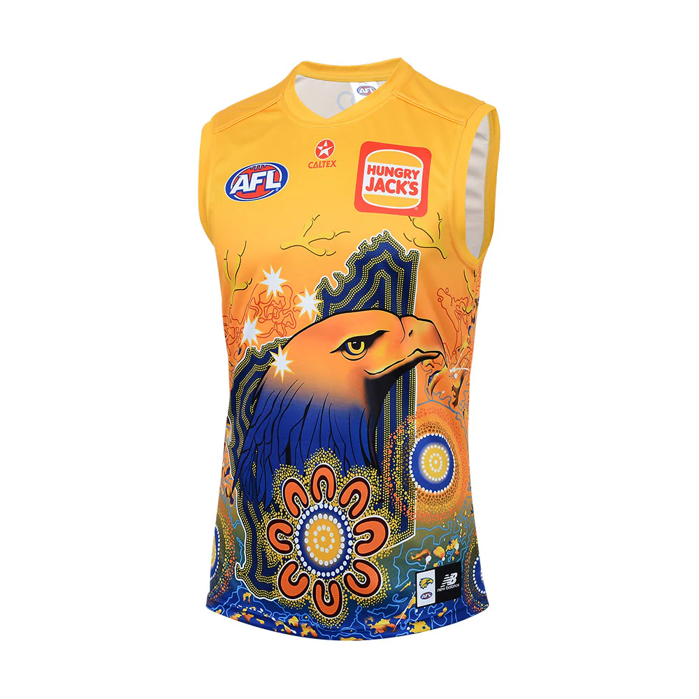 West Coast Eagle 2024 Authentic Youth Indigenous Guernsey