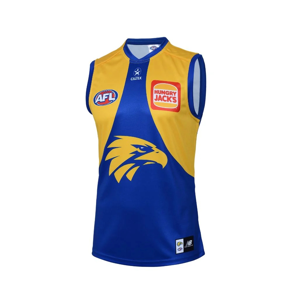 West Coast Eagles 2025 Authentic Youth Home Guernsey