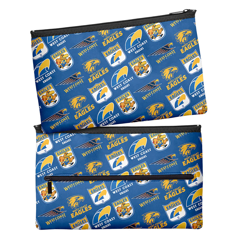 West Coast Eagles Retro Large Pencil Case