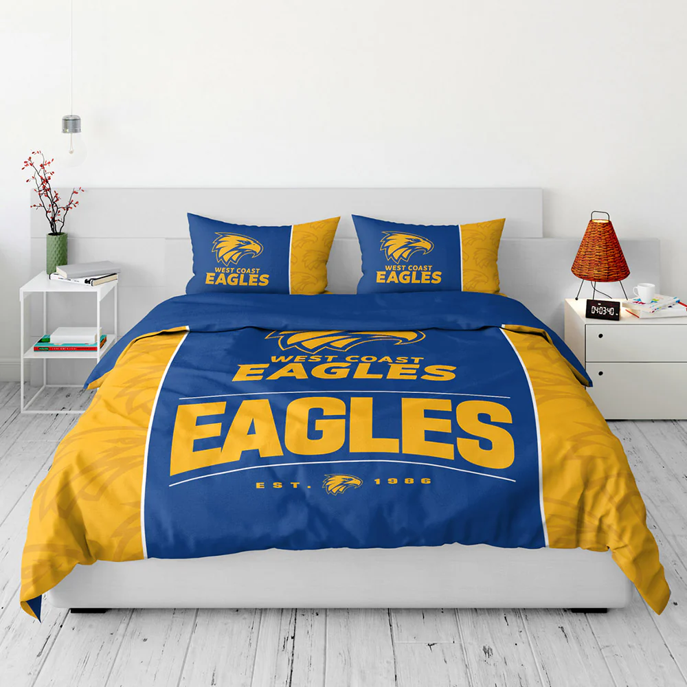 West Coast Eagles Queen Quilt Cover Set