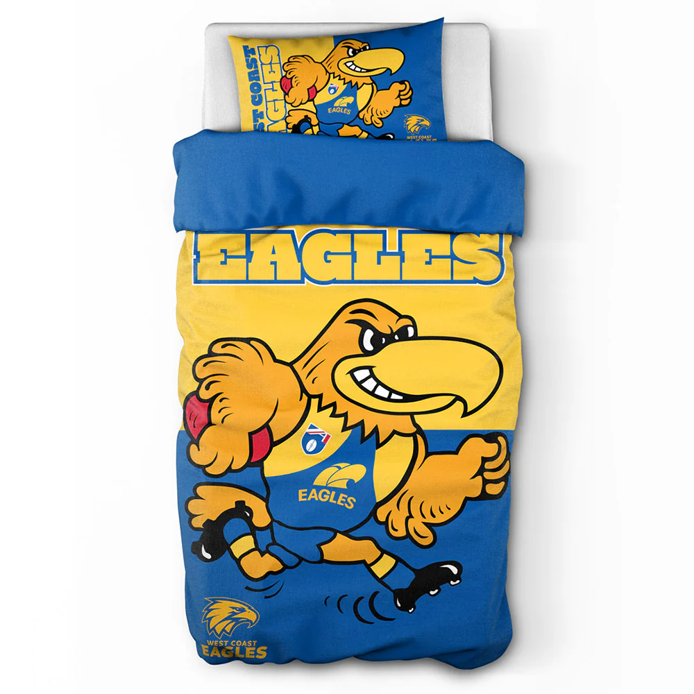 West Coast Eagles Single Quilt Cover Set
