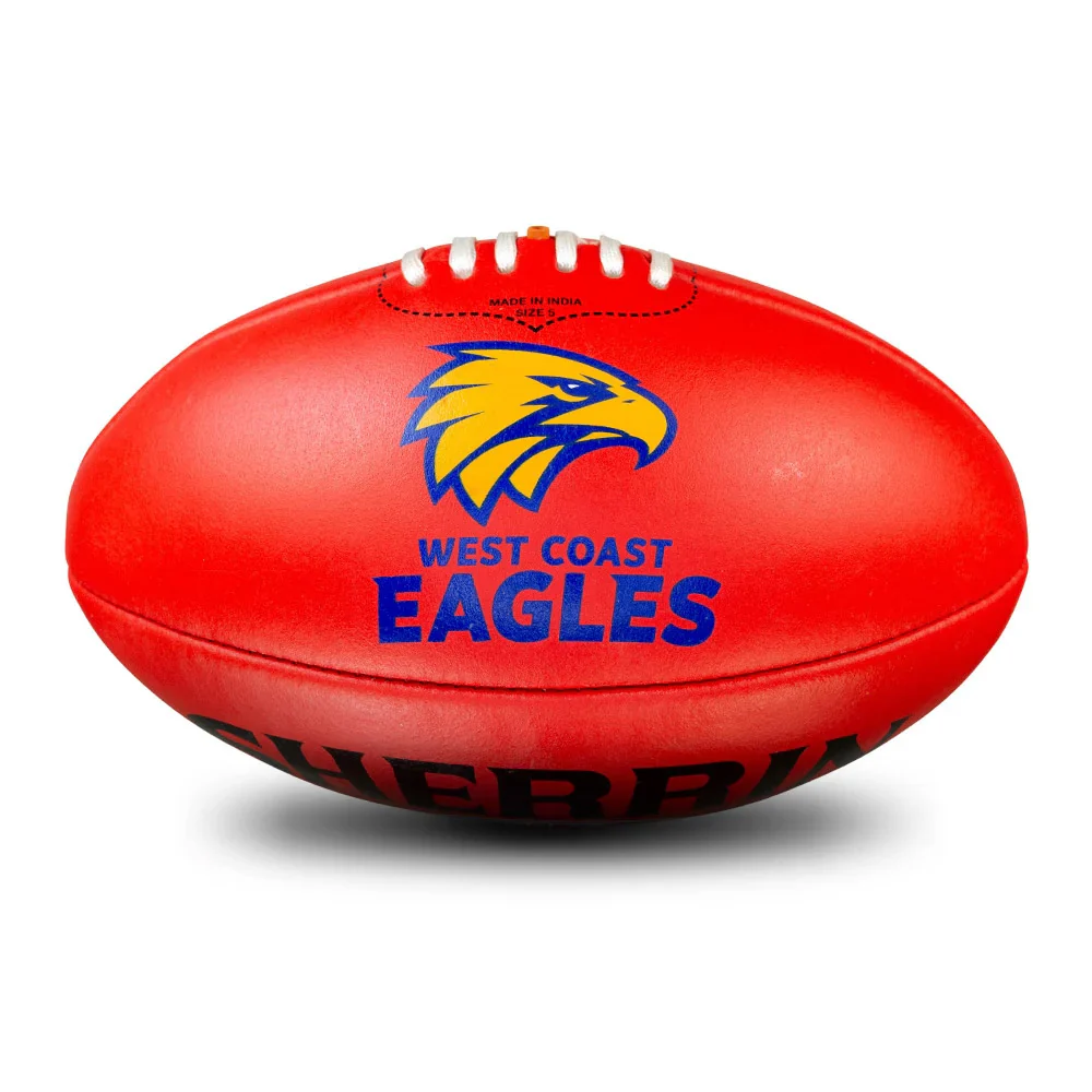 West Coast Eagles Sherrin Size 5 Leather