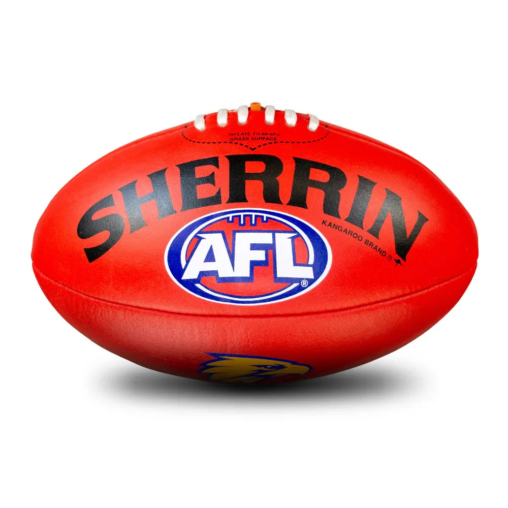 West Coast Eagles Sherrin Size 5 Leather - Image 3