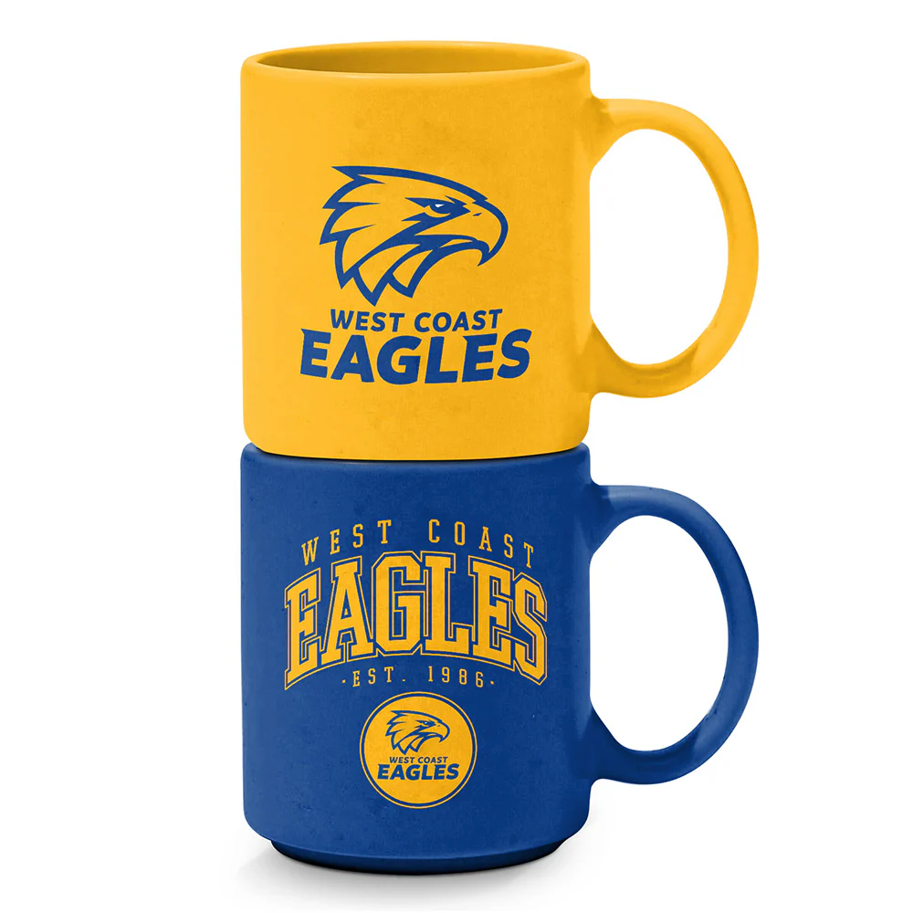 West Coast Eagles Stackable Ceramic Mugs