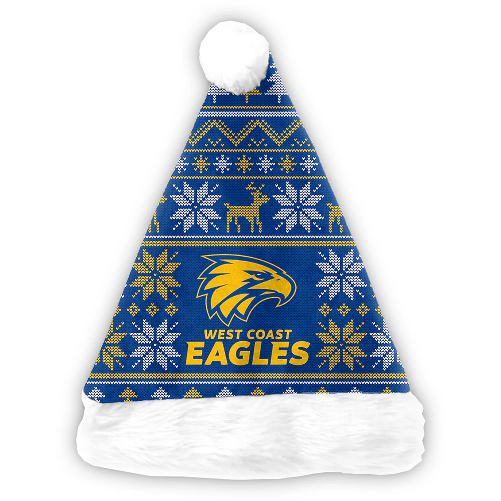 West Coast Eagles Christmas Santa Hat