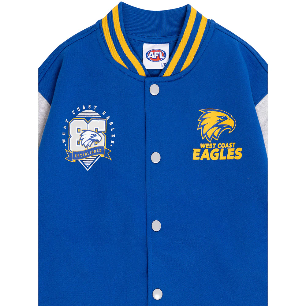 West Coast Eagles  Youth Varsity Fleece Jacket - Image 3