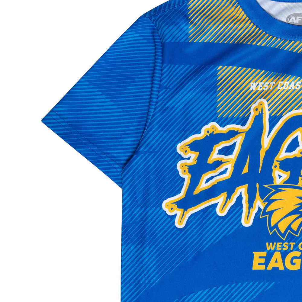 West Coast Eagles All Over Youth Tee - Image 3