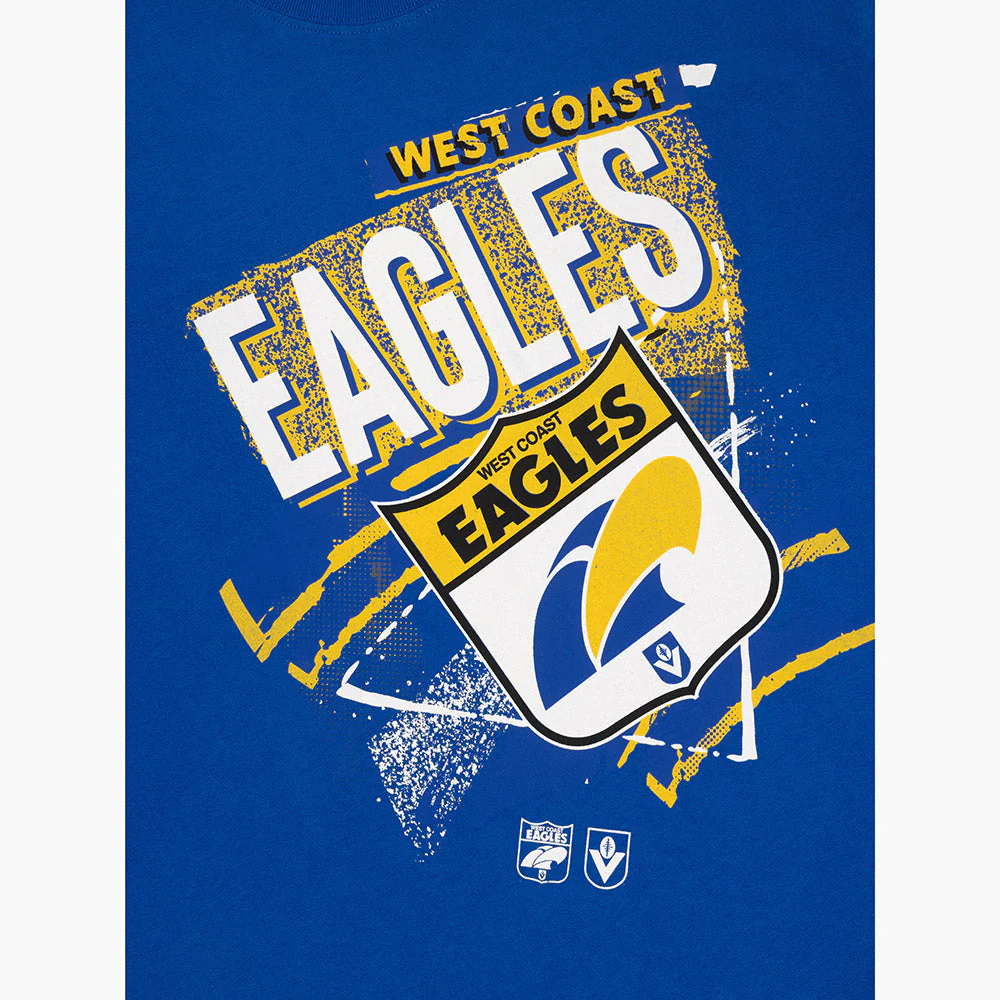 West Coast Eagles Mitchell & Ness Abstract Logo Tee - Image 3
