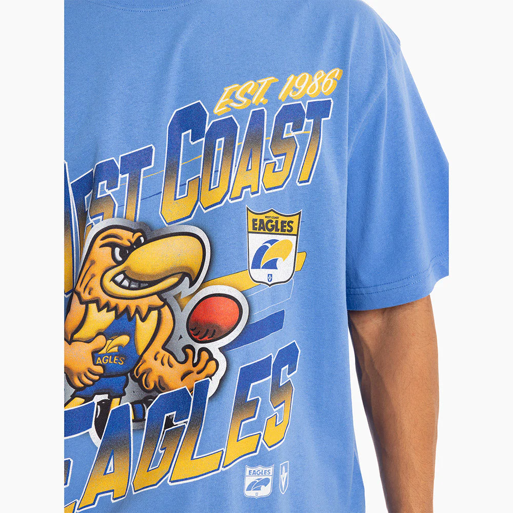 West Coast Eagles Mitchell & Ness Mascot Character Tee - Image 3