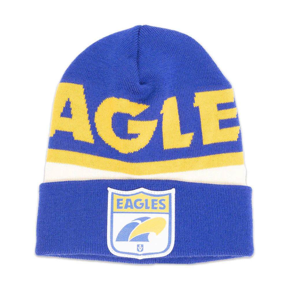 West Coast Eagles Throwback Merino Wool Beanie - Image 6