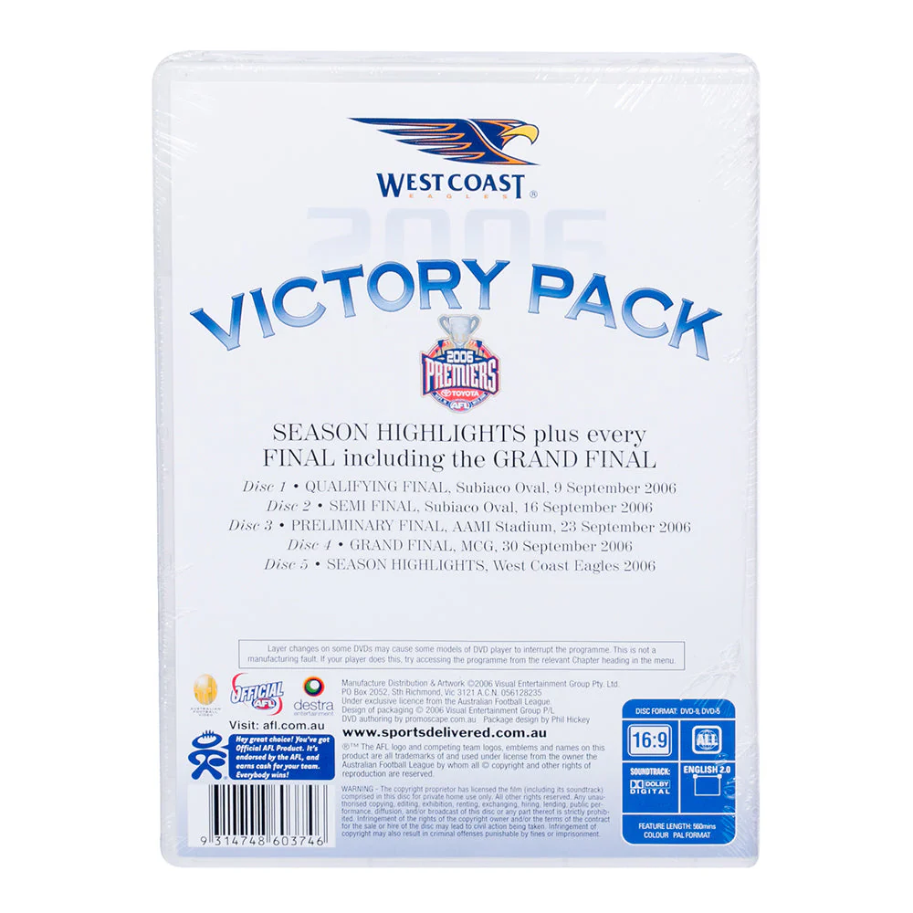 West Coast Eagles 2006 Victory Dvd Pack - Image 4