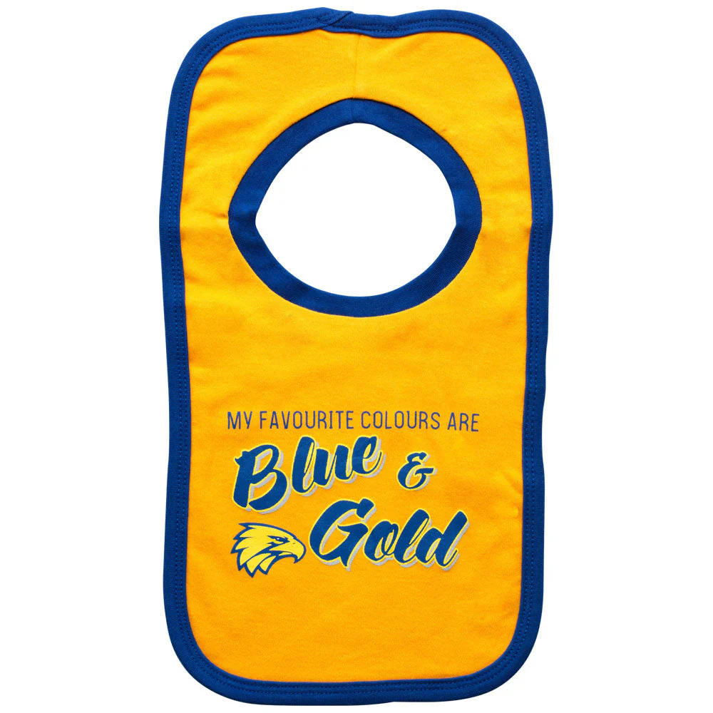 West Coast Eagles Babies 2 Pack Bib Set - Image 3