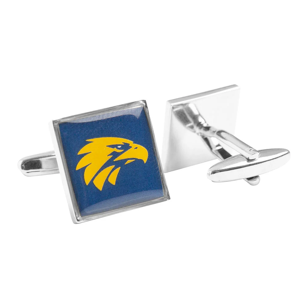 West Coast Eagles Coloured Cufflinks