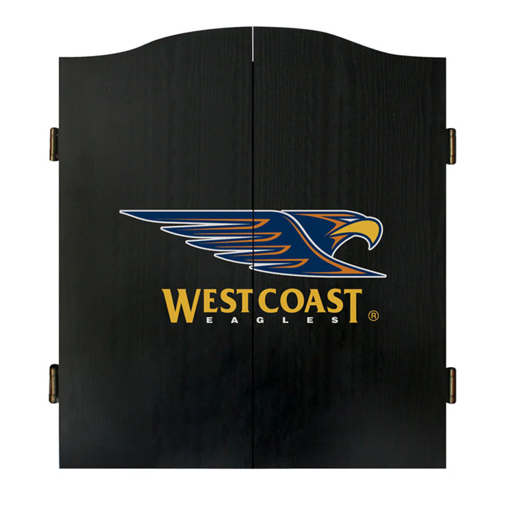 West Coast Eagles Dartboard In Cabinet - Image 2