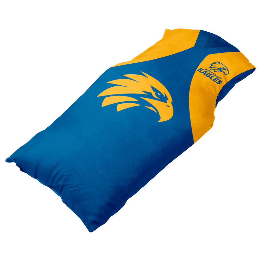 West Coast Eagles Guernsey Shape Cushion