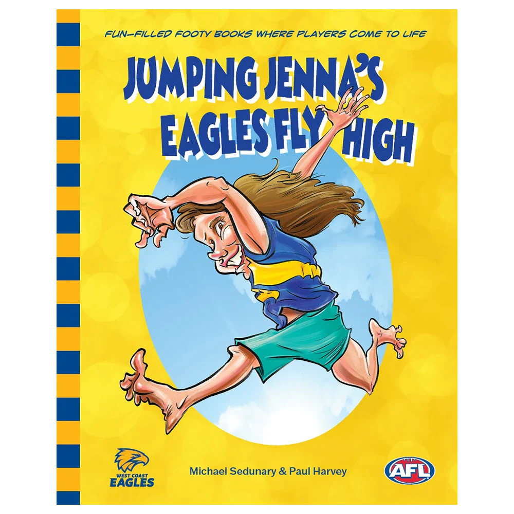 West Coast Eagles Jumping Jenna's Eagle Fly High
