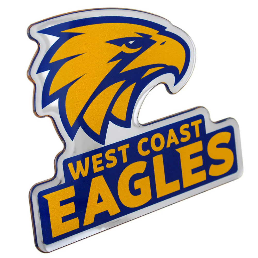 West Coast Eagles Lensed Chrome Decal