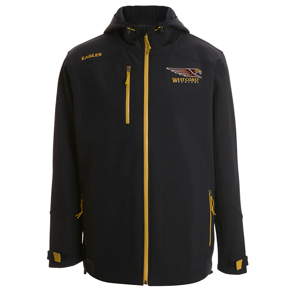West Coast Eagles Mens Premium Soft Shell Jacket