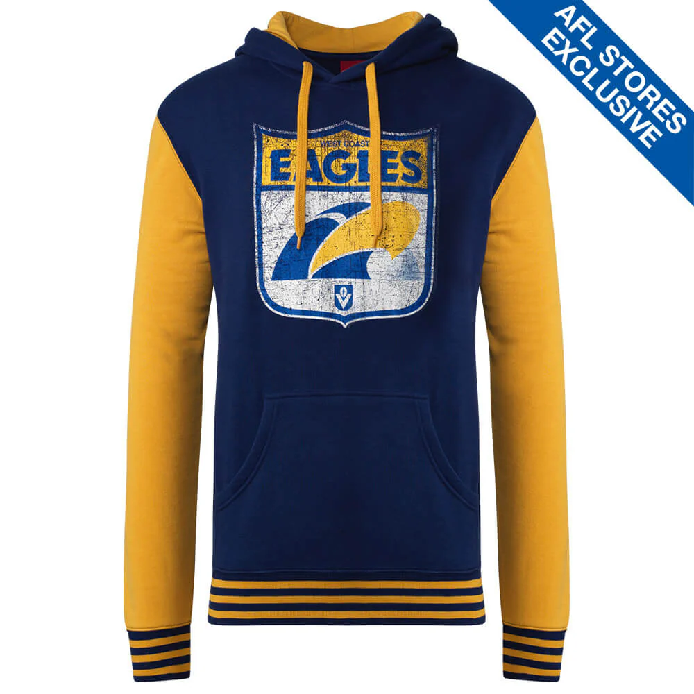 West Coast Eagles Mens Retro Pullover Hoodie