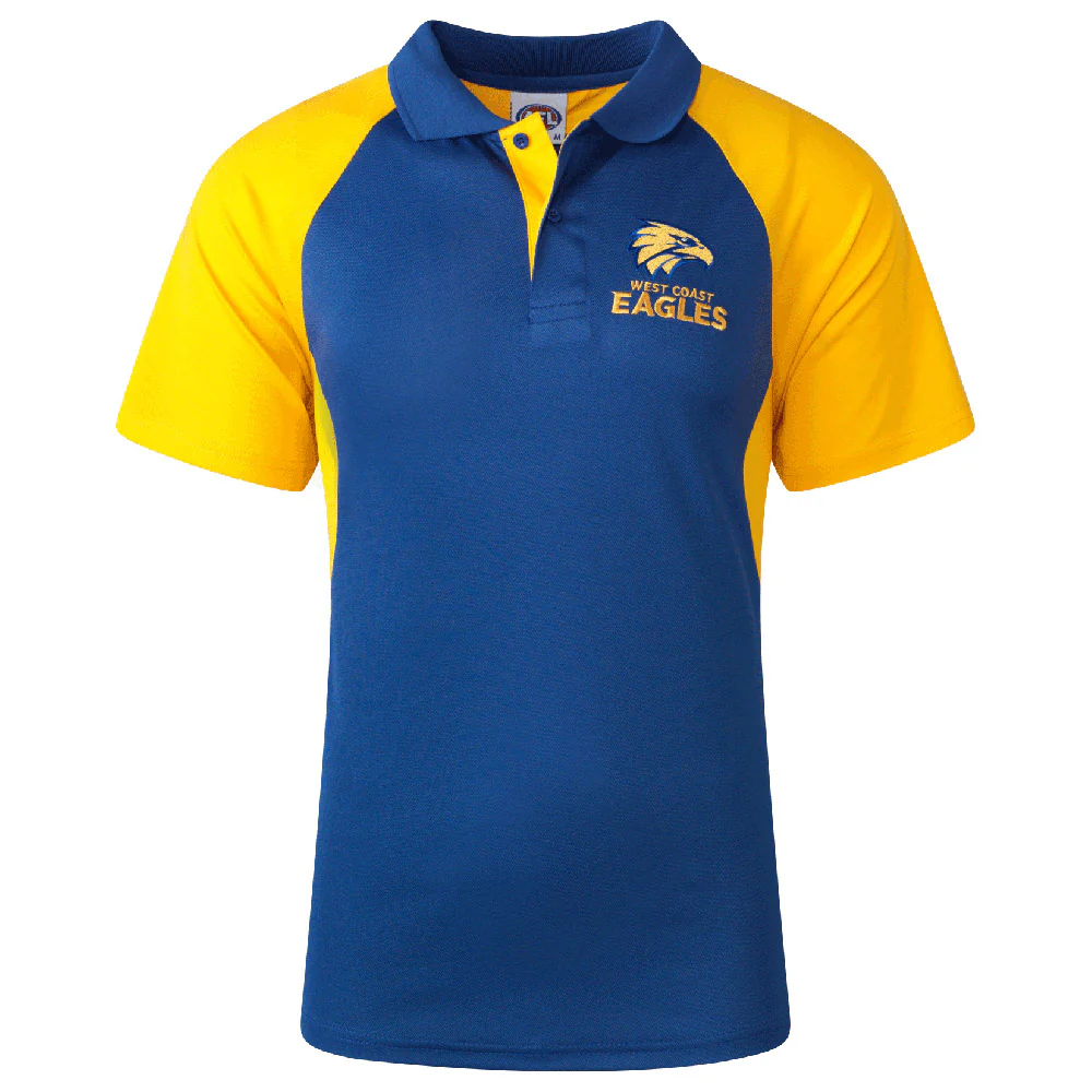West Coast Eagles Mens Summer Premium Polo