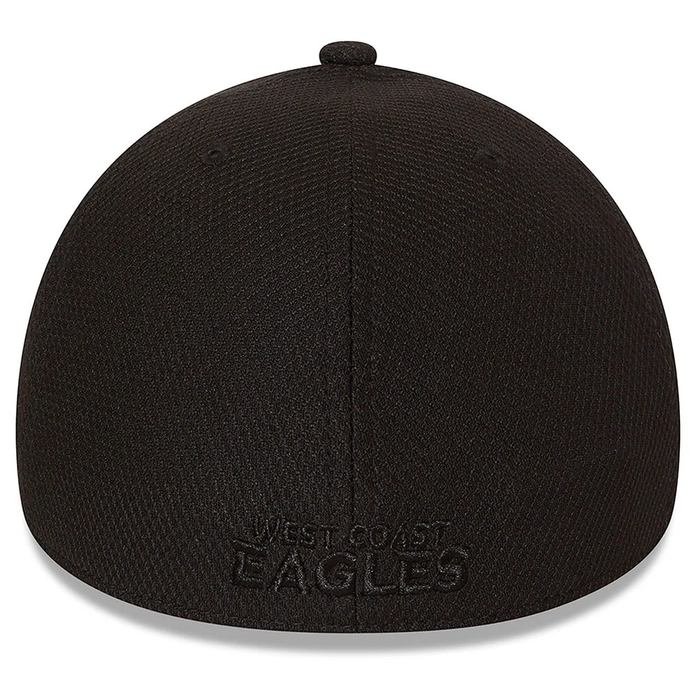 West Coast Eagles New Era 39thirty De Bob Black Cap - Image 2