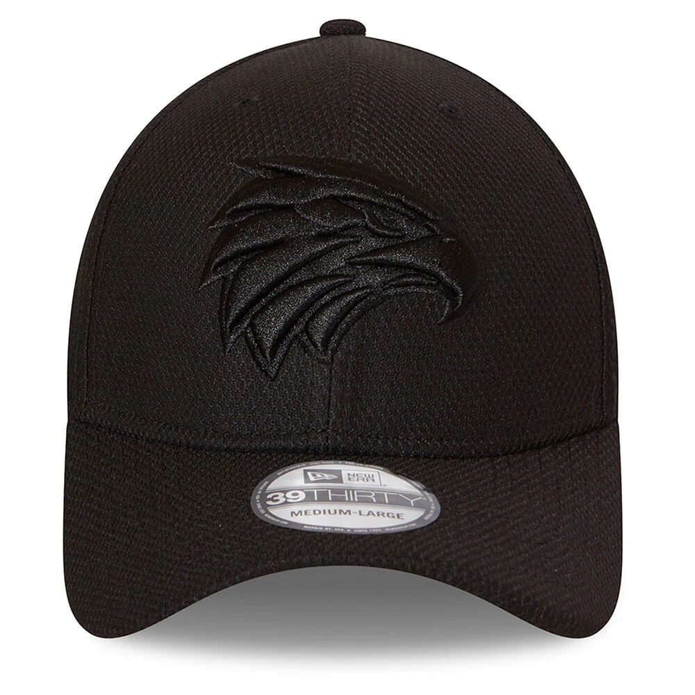 West Coast Eagles New Era 39thirty De Bob Black Cap - Image 4