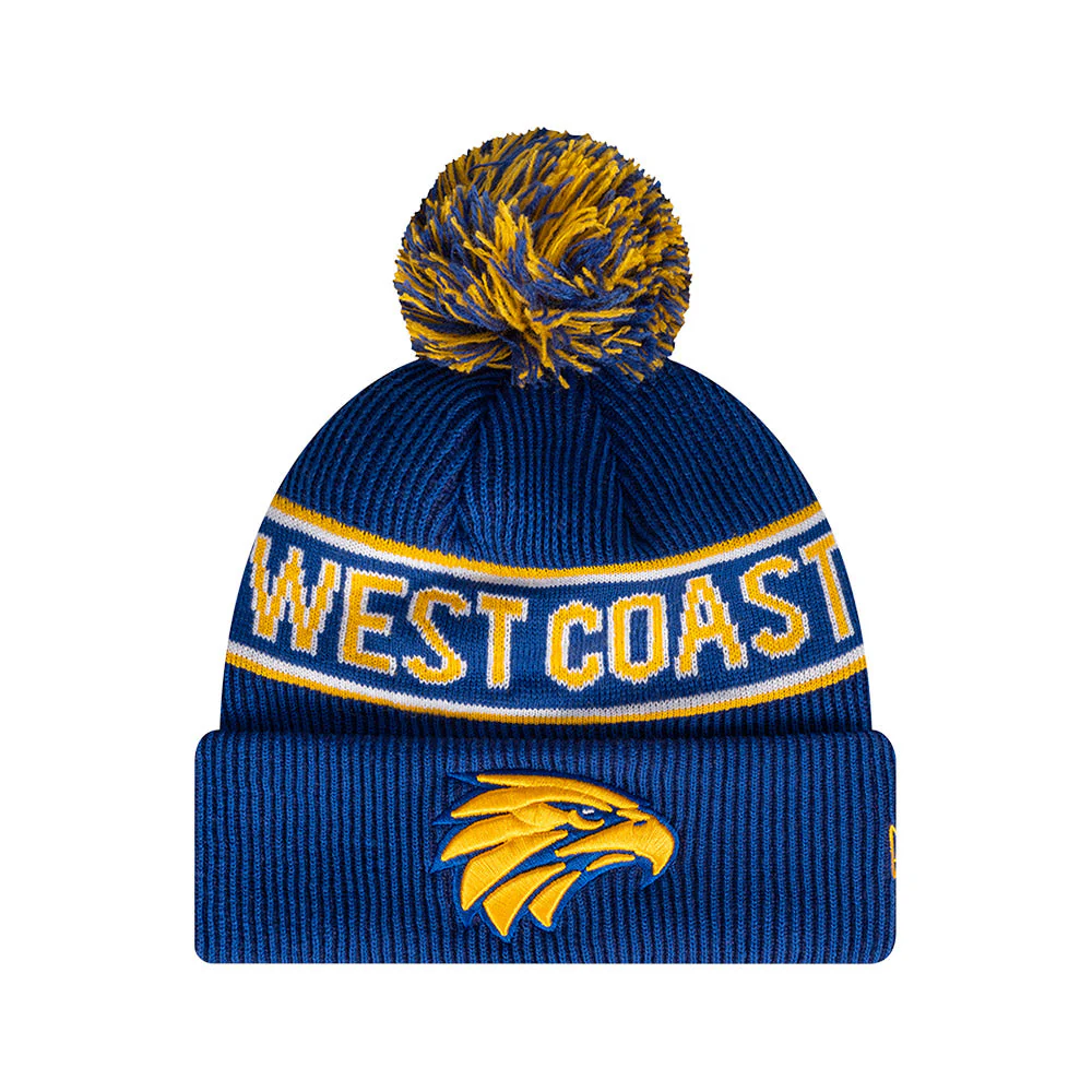 West Coast Eagles New Era 6-Dartcuff Beanie - Image 2