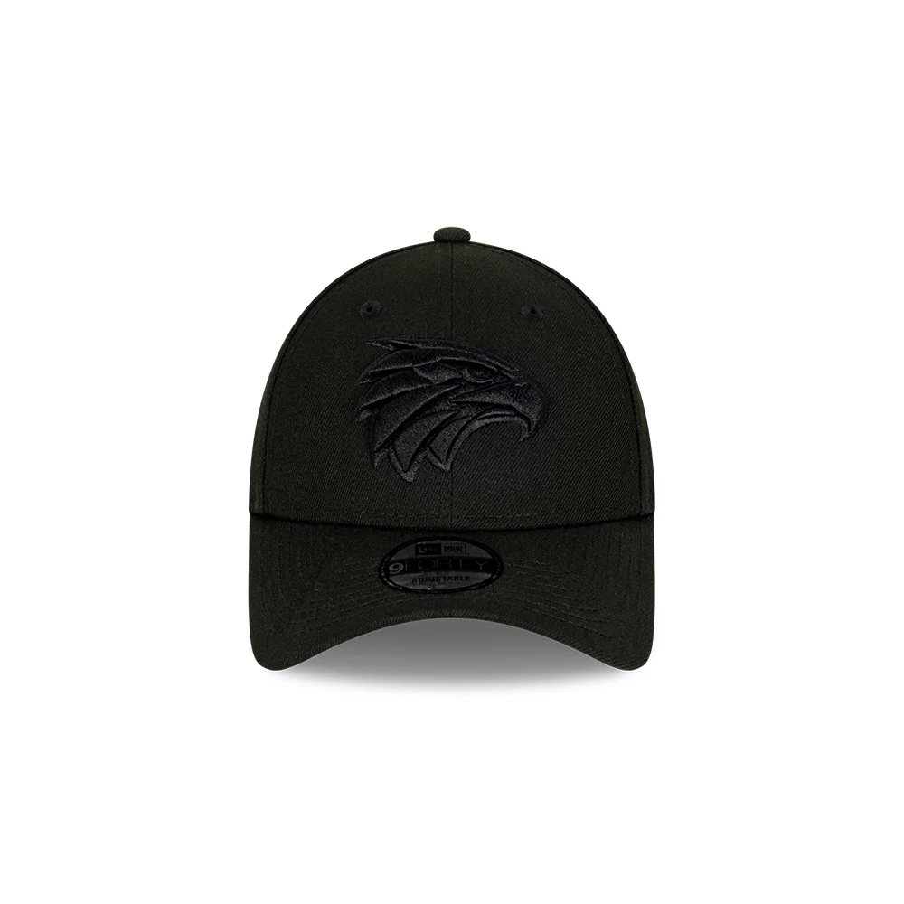 West Coast Eagles New Era Black On Black 9forty Cap - Image 3
